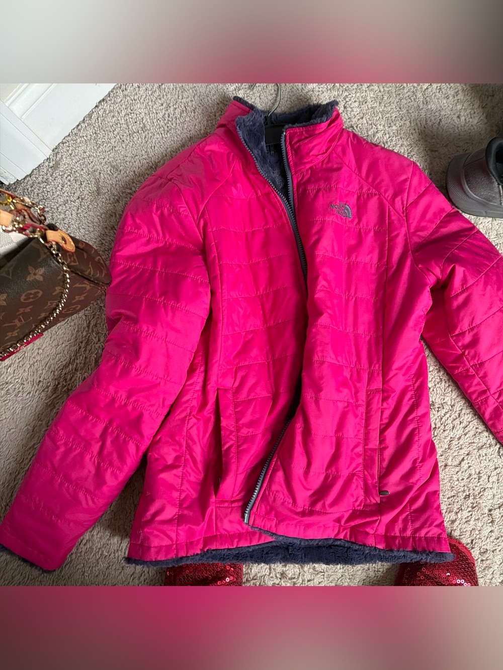 The North Face Women’s Hot Pink Puffer Jacket